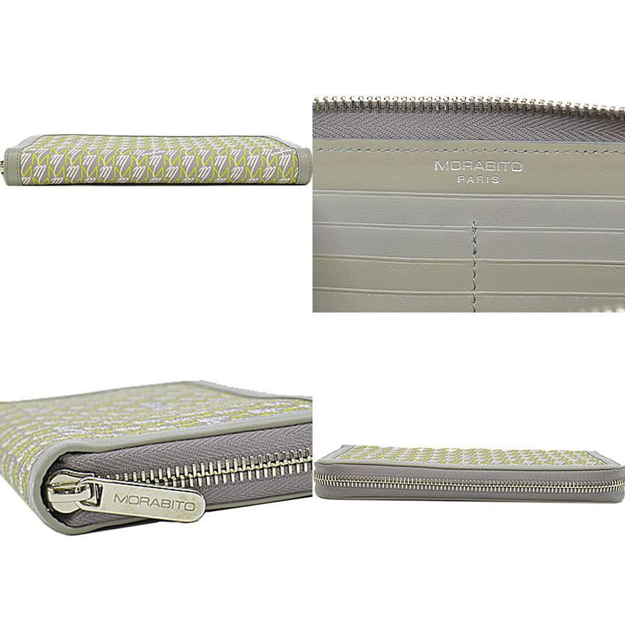 モラビト Morabito ラウンドファスナー長財布 オートグラフ PVC/レザー