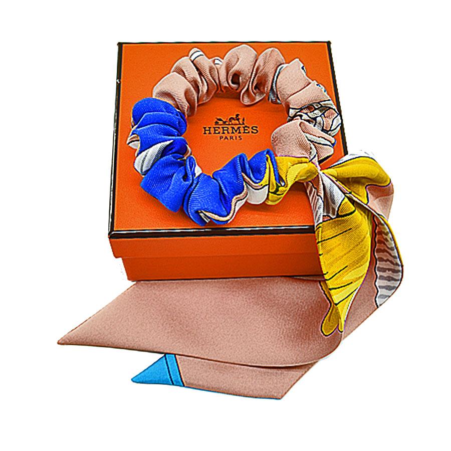 HERMES（エルメス） シュシュ シュシュ ベッラ Bella シルク ダーク 