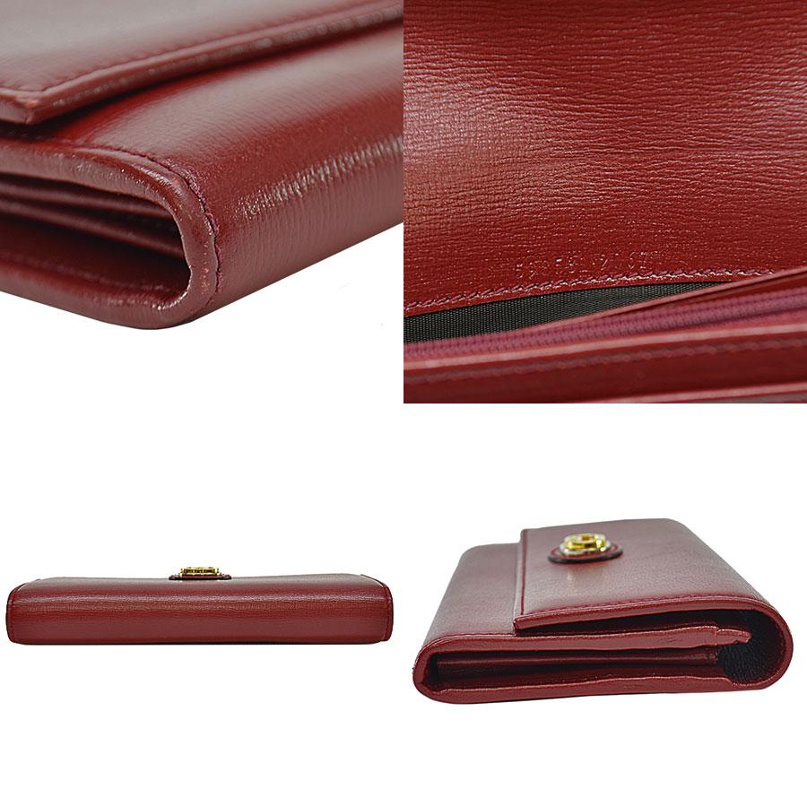 GUCCI グッチ 長財布 インターロッキングG レザー レッド : ブランド