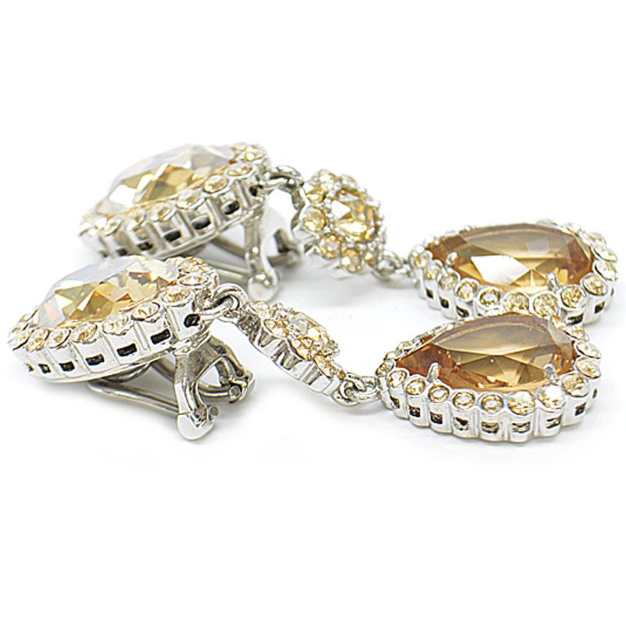 miu ミュウミュウ MIUMIU イヤリング クリスタル/合金 シルバー