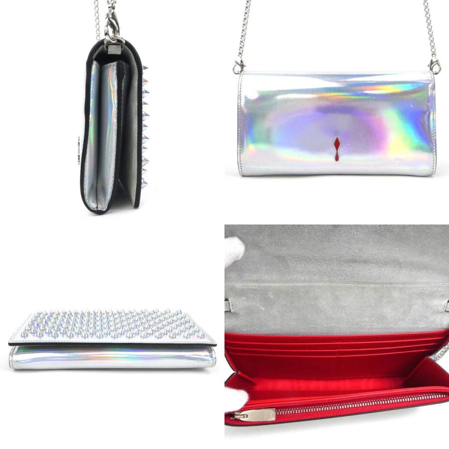 Christian Louboutin クリスチャンルブタン 二つ折り長財布 チェーン