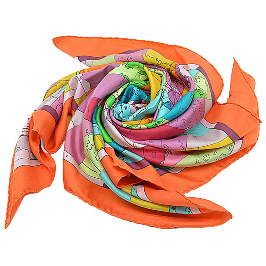 HERMES エルメス スカーフ カレ90 LE MONDE EST VASTE 世界地図 HERMES エルメス スカーフ カレ90 LE MONDE EST VASTE 世界地図
