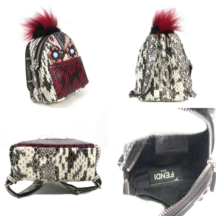 FENDI♡モンスターチャーム FENDI（フェンディ） チャーム ミニポーチ モンスター パイソン/ファー