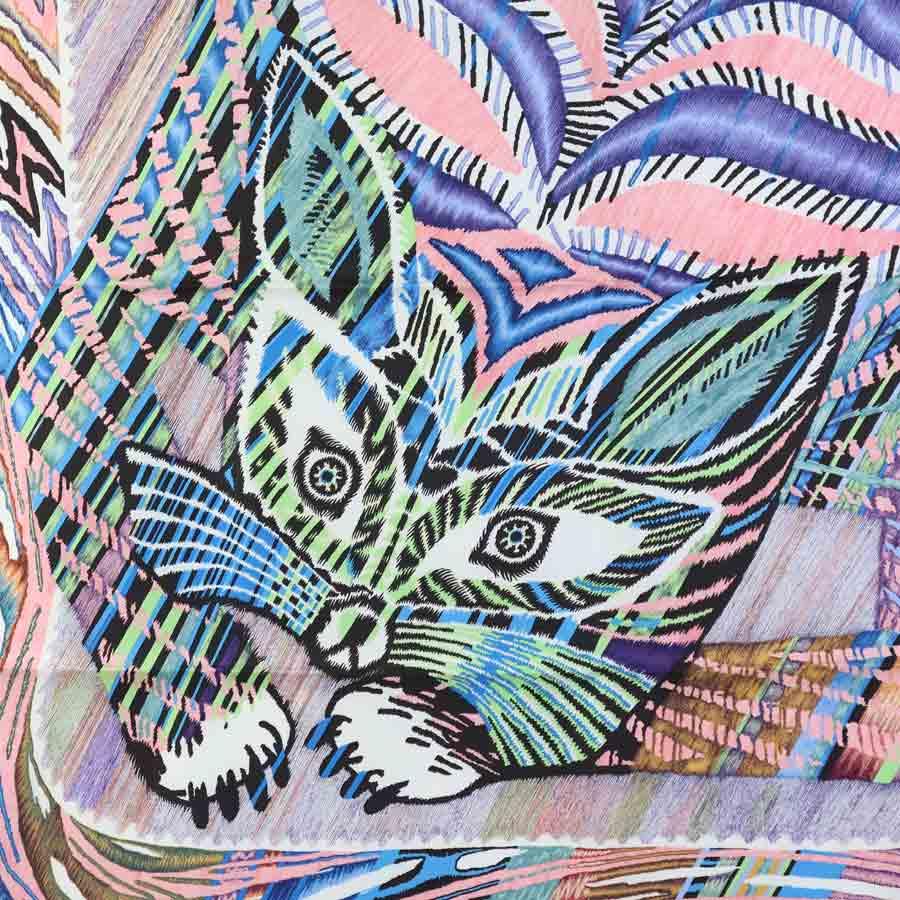 HERMES（エルメス） スカーフ カレ90 LE CHAT CARRE シルク マルチ