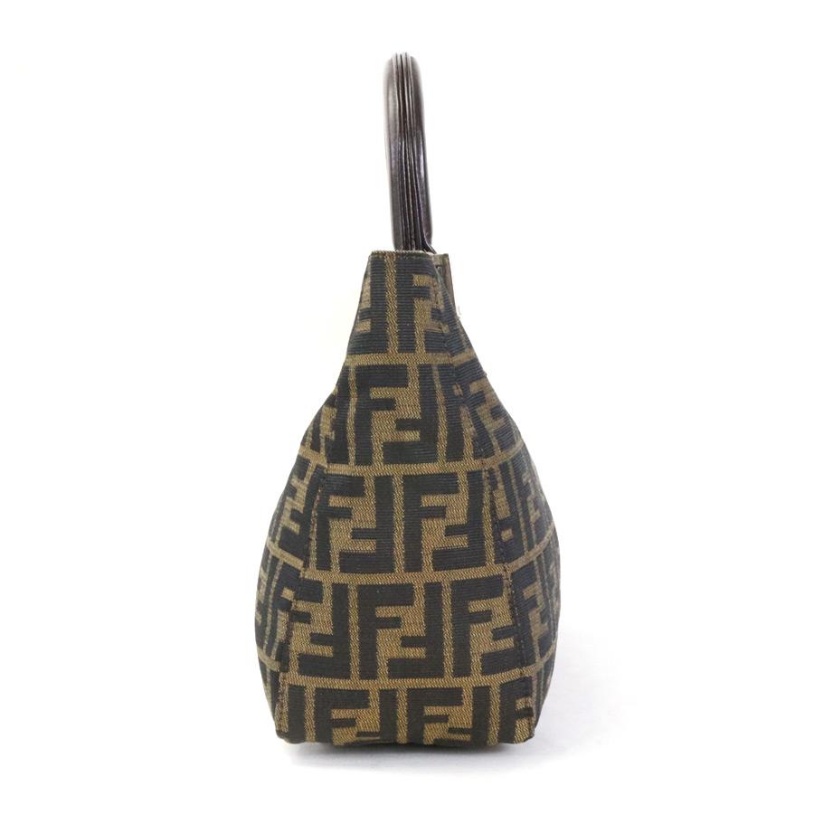 FENDI フェンディ ハンドバッグ ズッカ キャンバス ブラウン