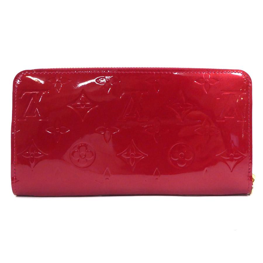 ◇LOUIS VUITTON ポムダムール ヴェルニ ラウンドファスナー 長財布 LOUIS VUITTON ルイ ヴィトン ラウンドファスナー長財布