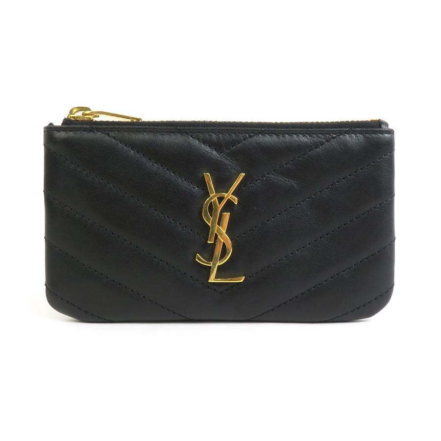 サンローラン SAINT LAURENT コインケース レザー ブラック サンローラン SAINT LAURENT コインケース レザー ブラック