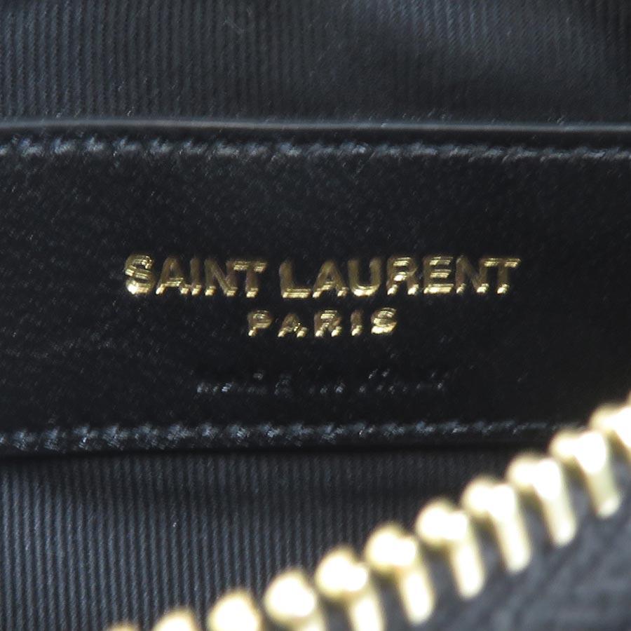 サンローラン SAINT LAURENT コインケース レザー ブラック
