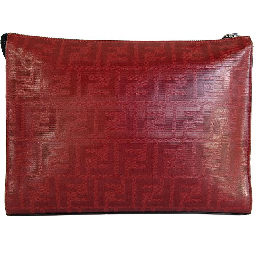 極美品 ■フェンディ クラッチバッグ セカンドバッグ ズッカ キャンバスレザー FENDI（フェンディ） クラッチバッグ ズッカ コーティングキャンバス