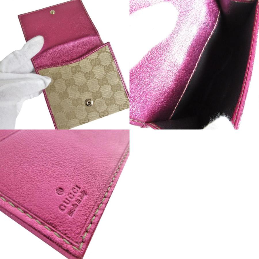 GUCCI（グッチ） 二つ折り財布 GGキャンバス キャンバス/レザー