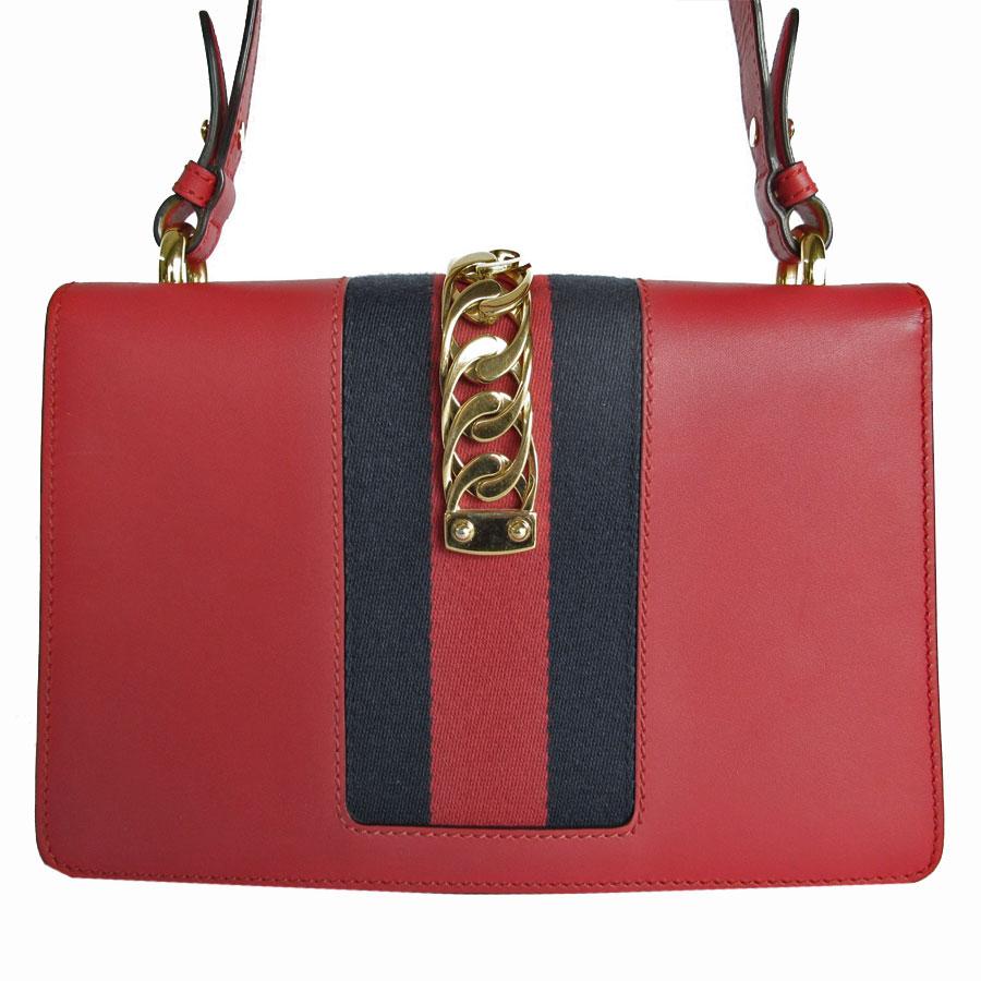 GUCCI / ショルダーバッグ_シルヴィ/レザー/RED GUCCI グッチ ショルダーバッグ シルヴィ レザー レッド : ブランド