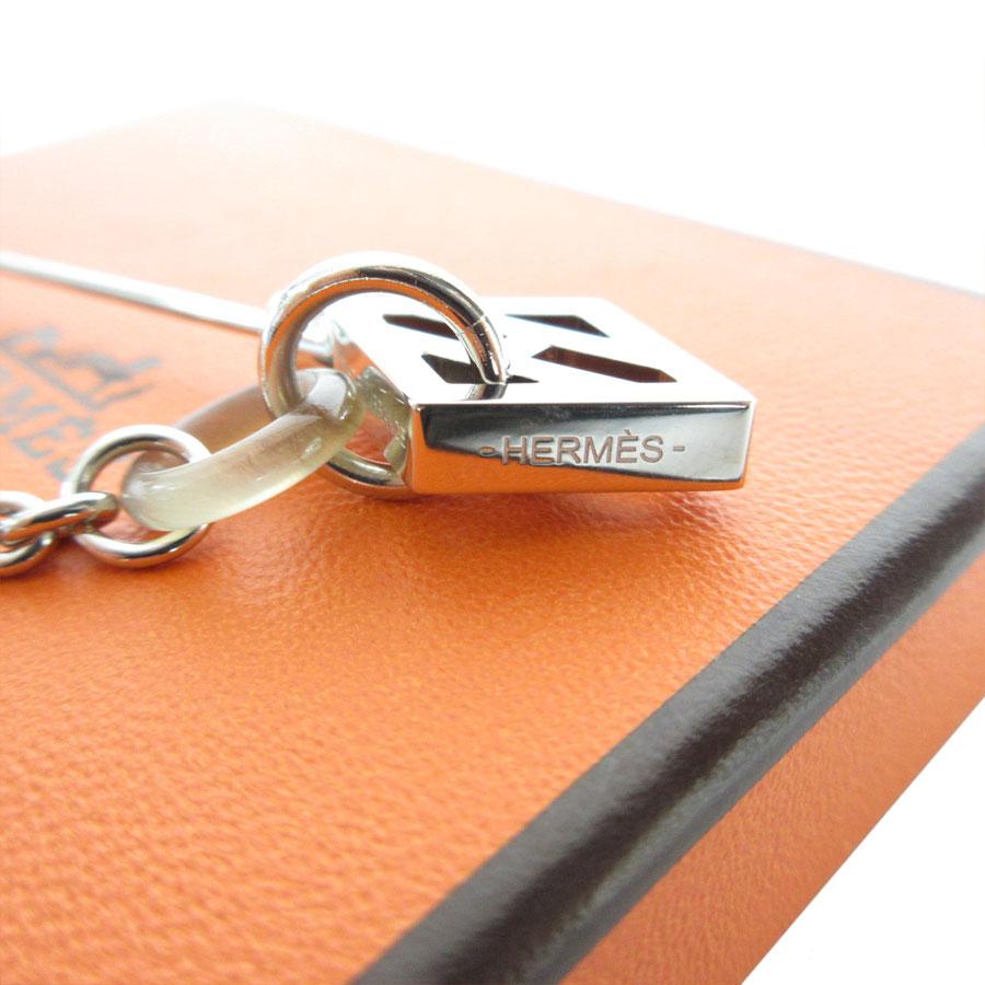 エルメス　HERMES ブラウン レザー　ブローチ エルメスHERMES ブラウン レザーブローチ