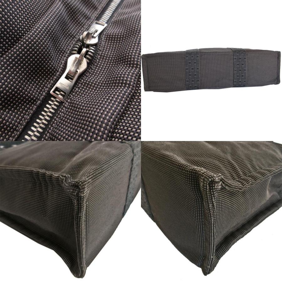 【美品】エルメス エールライン ダークグレー カバス HERMES（エルメス） ハンドバッグ トートバッグ エールライン