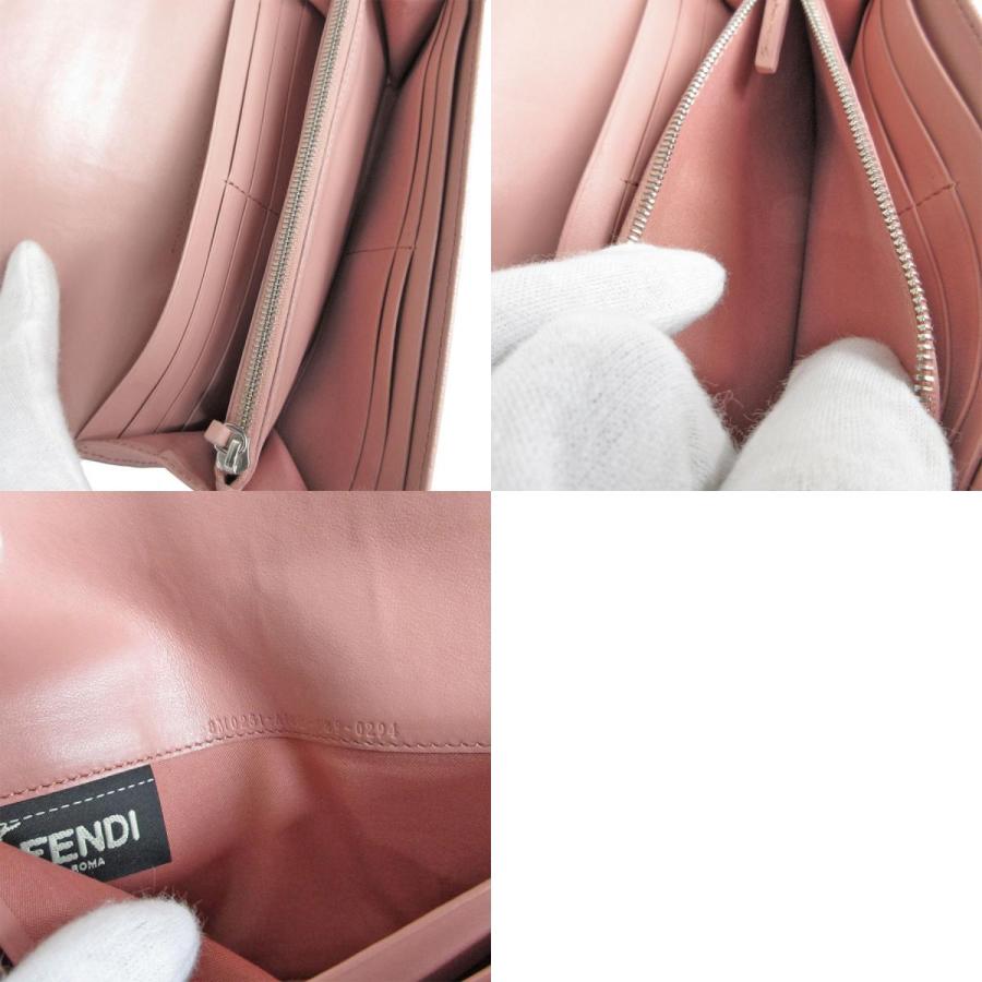 FENDI フェンディ 長財布 エフイズ レザー ピンクベージュ FENDI フェンディ 長財布 エフイズ レザー ピンクベージュ