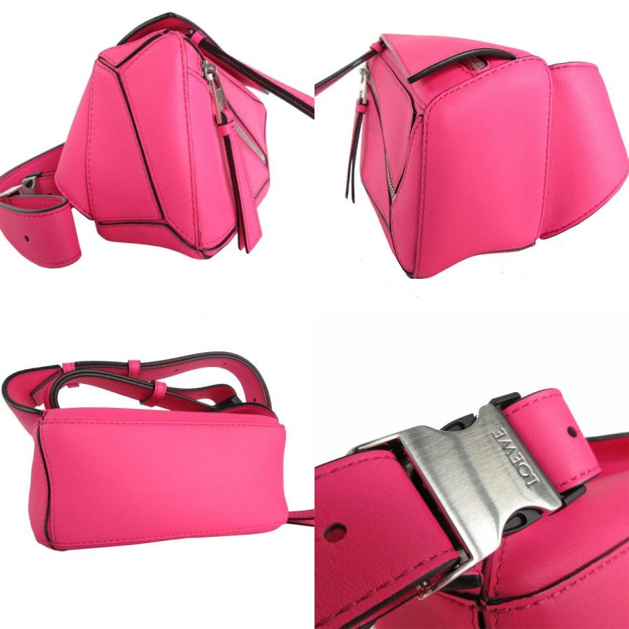 LOEWE（ロエベ） ボディバッグ パズル バムバッグ ミニ レザー ネオン