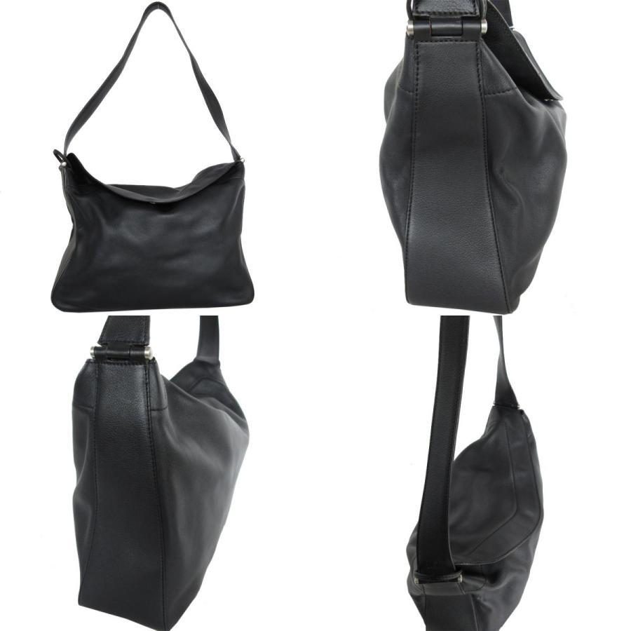 ロエベ LOEWE ショルダーバッグ レザー ブラック　アナグラム ロエベ アナグラム ショルダーバッグ 斜め掛け レザー ブラック (LOEWE