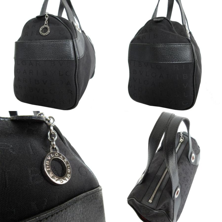 BVLGARI（ブルガリ） ハンドバッグ キャンバス ブラック : ブランド
