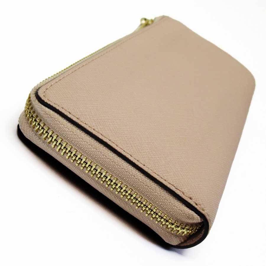 マイケルコース MICHAEL KORS L字ファスナー長財布 レザー ピンクx