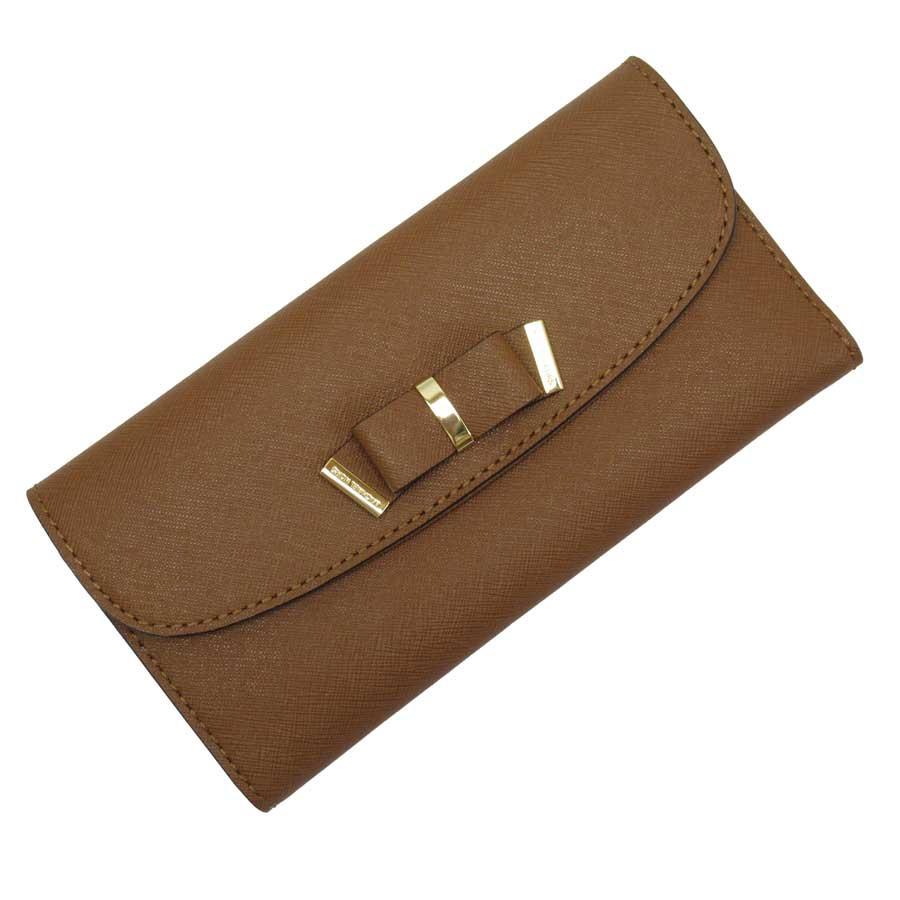 マイケルコース　新品　長財布　ブラウン　レザー MICHAEL KORS（マイケルコース） 長財布 レザー ブラウン : ブランド