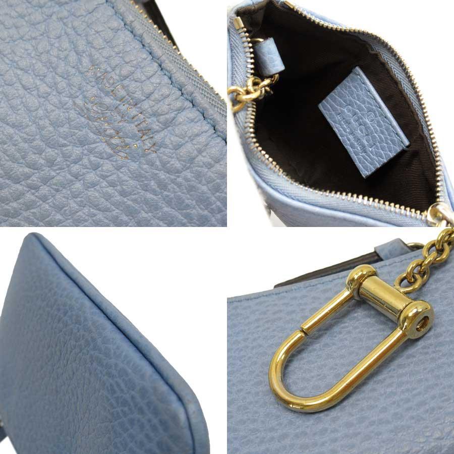 GUCCI グッチ　財布　(小銭入れ) GUCCI（グッチ） コインケース 小銭入れ レザー ブルー : ブランド