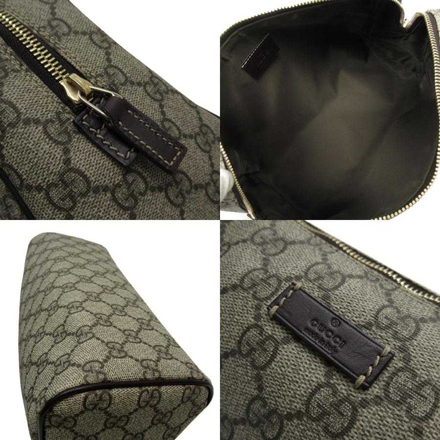 【美品】グッチ　ポーチ　セカンドバッグ　GGスプリーム　PVC レザー　ブラウン 楽天市場】【美品】グッチ GUCCI GGスプリーム セカンドバッグ