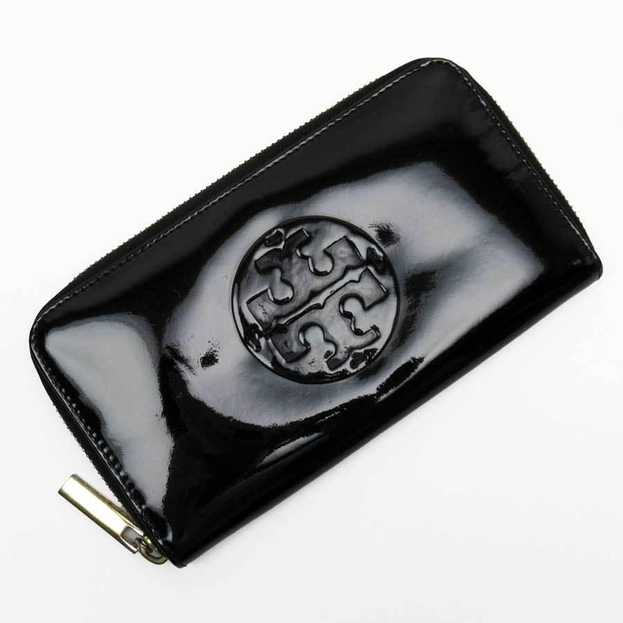 トリーバーチ TORY BURCH ラウンドファスナー長財布 パテントレザー