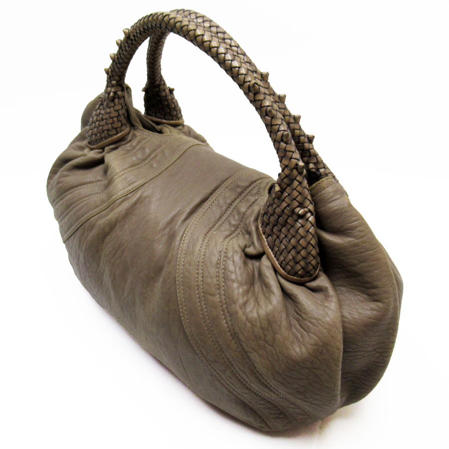 FENDI（フェンディ） ハンドバッグ ズッカ スパイバッグ レザー