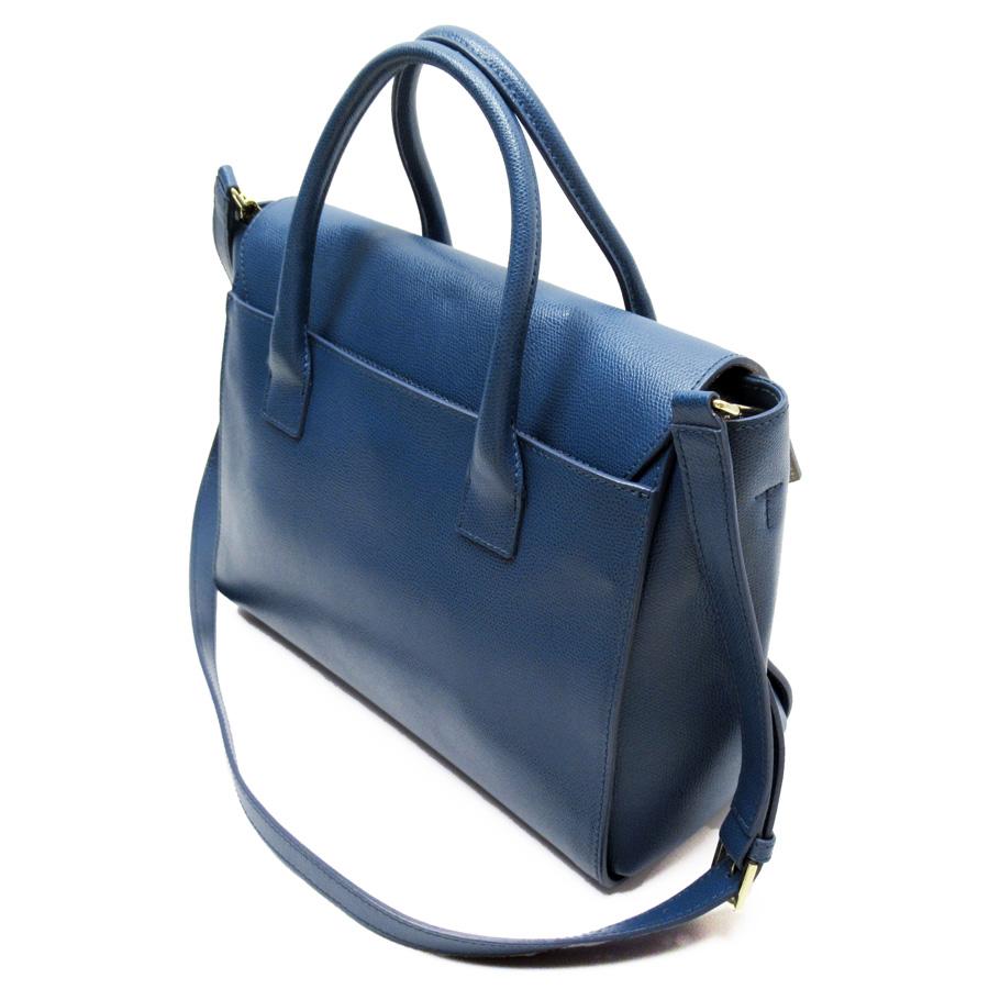 フルラ FURLA ハンドバッグ 斜め掛けショルダーバッグ 2Wayバッグ メトロポリス レザー ブルーxシルバー 定番人気 t18250a