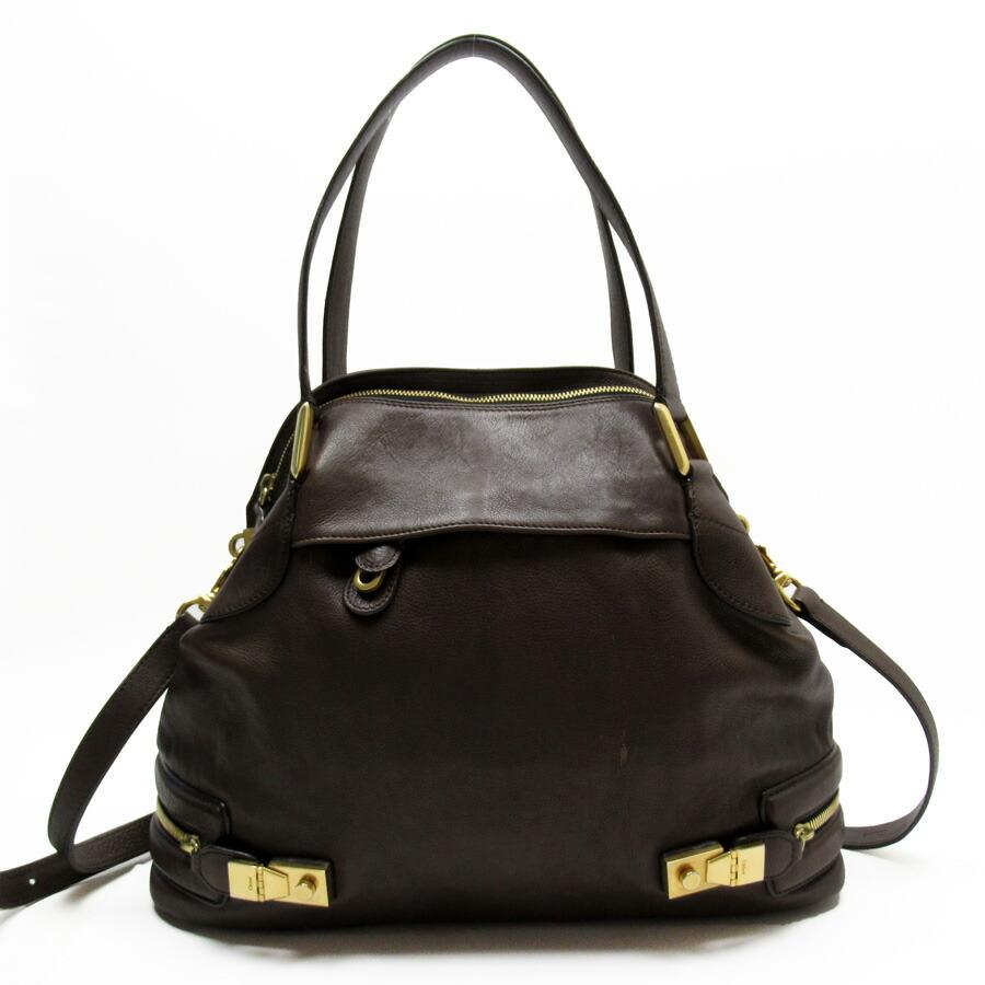 ⭐︎お値下げ中⭐︎Chloé ブラウンレザーハンドバッグ Chloe（クロエ） ハンドバッグ ショルダーバッグ レザー ブラウン