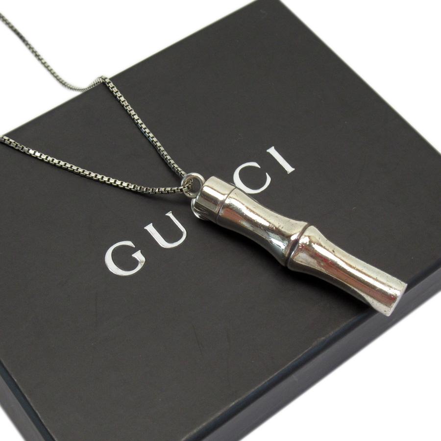 グッチ GUCCI ネックレス ペンダント バンブー 925 シルバー 定番人気
