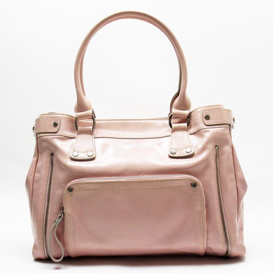 LONGCHAMP（ロンシャン） ショルダーバッグ パテントレザー ピンク系 