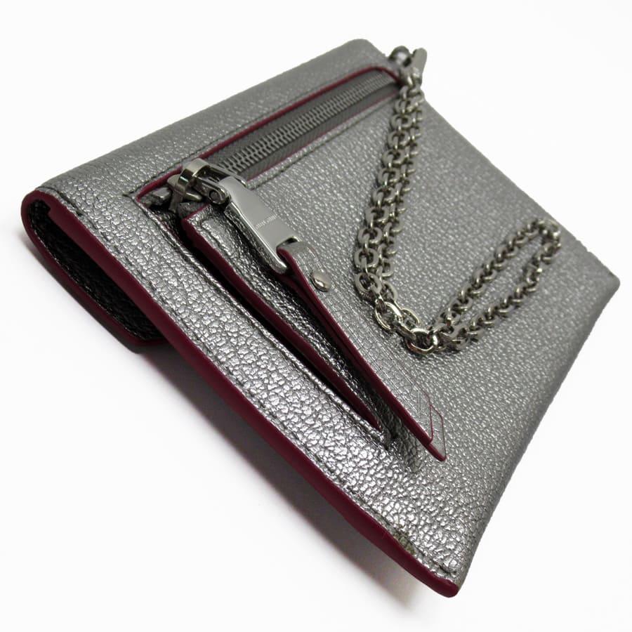 miu miu シルバー ケース MIU MIU - miu miu / ミュウミュウ | マテラッセ レザー カード