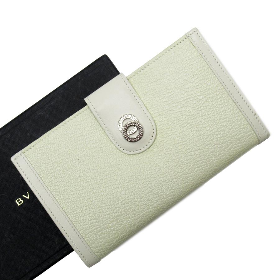 BVLGARI 二つ折財布 White BVLGARI - 新品 ブルガリ BVLGARI 2つ折り財布 ブルガリ