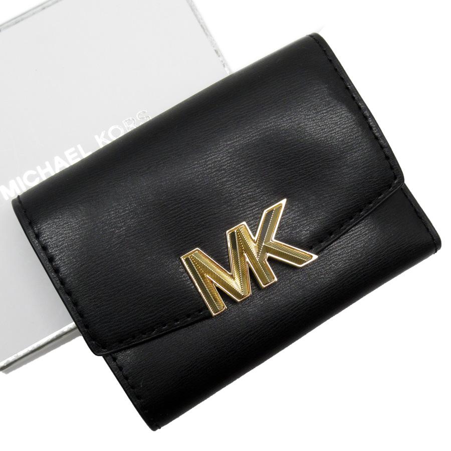 MICHAEL KORS（マイケルコース） 三つ折り財布 レザー ブラック
