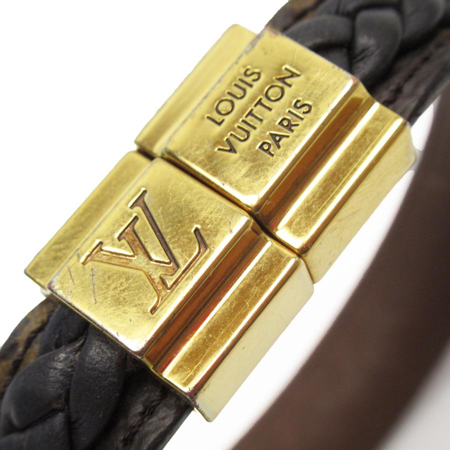 LOUIS VUITTON✨ヴィトン　ブレスレット　レザー　ブラック　ブラウン LOUIS VUITTON ルイ ヴィトン ブレスレット ブラスレ・ブレイ