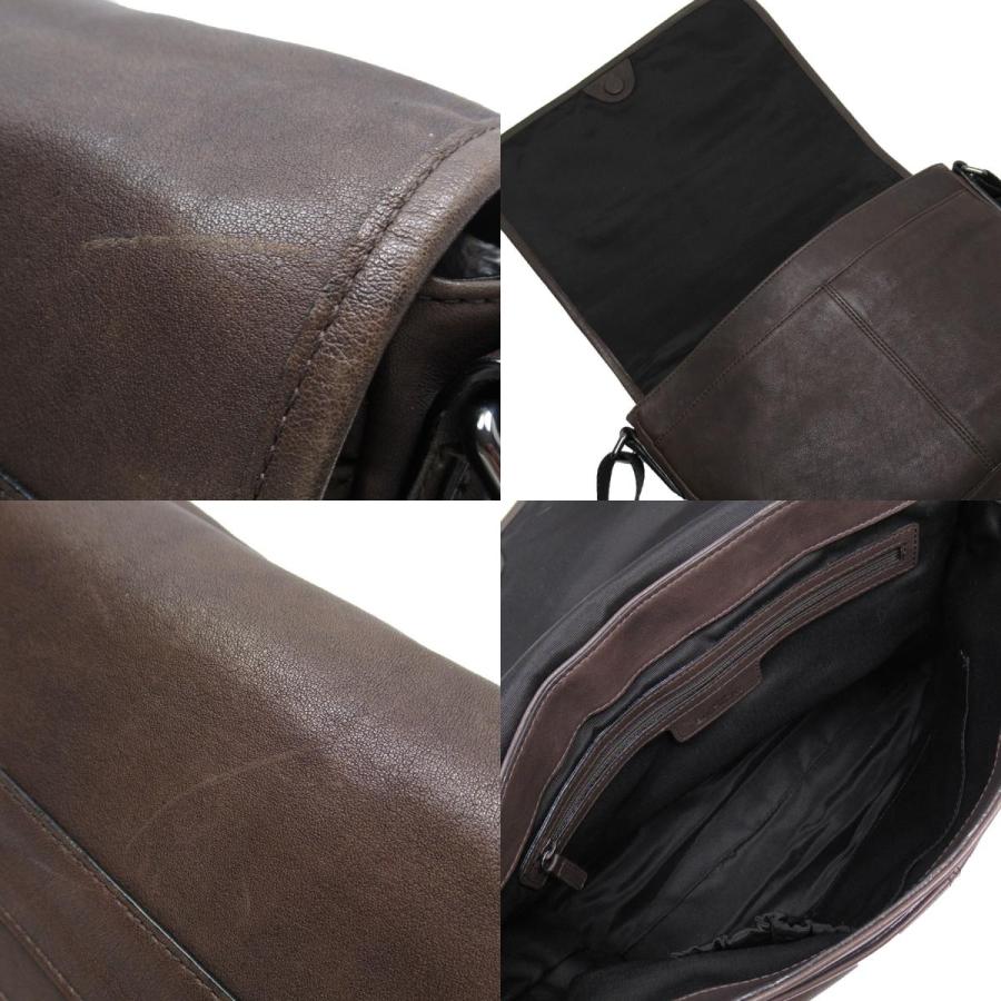 ジバンシィ GIVENCHY 斜め掛けショルダーバッグ レザー ブラウン