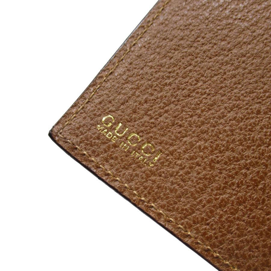 GUCCI（グッチ） 手帳カバー メモカバー レザー ブラウン : ブランド