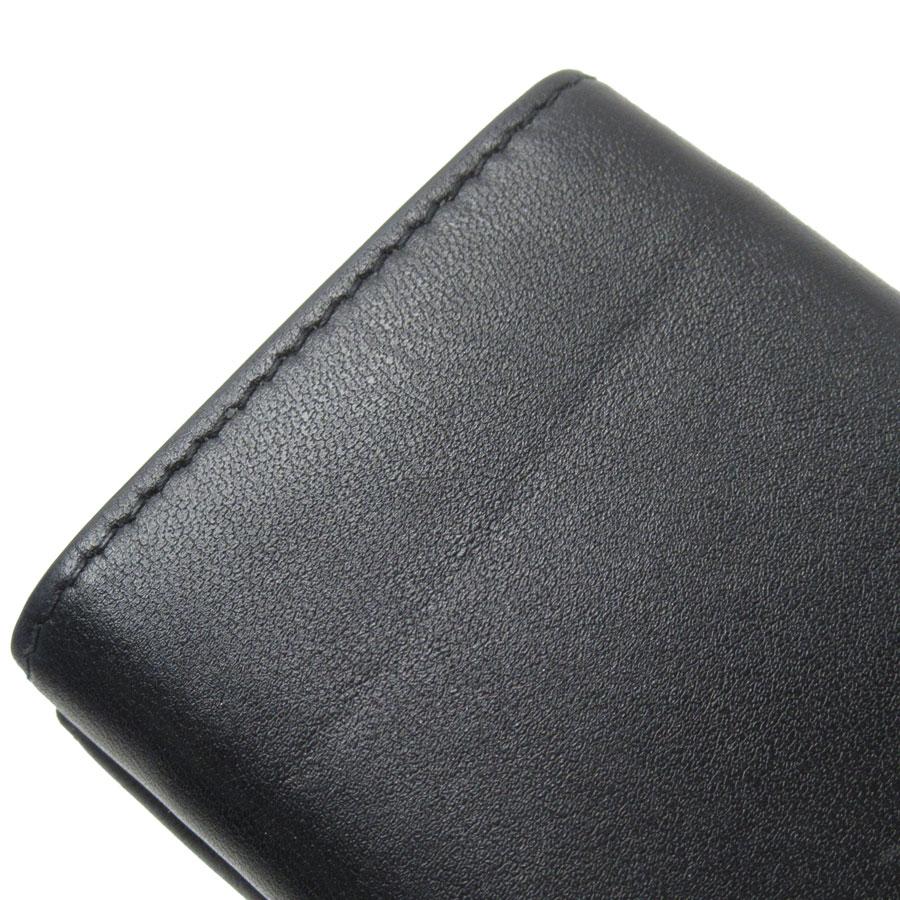 BALENCIAGA ブラックレザー 三つ折り財布 BALENCIAGA バレンシアガ 三つ折り財布 レザー ブラック