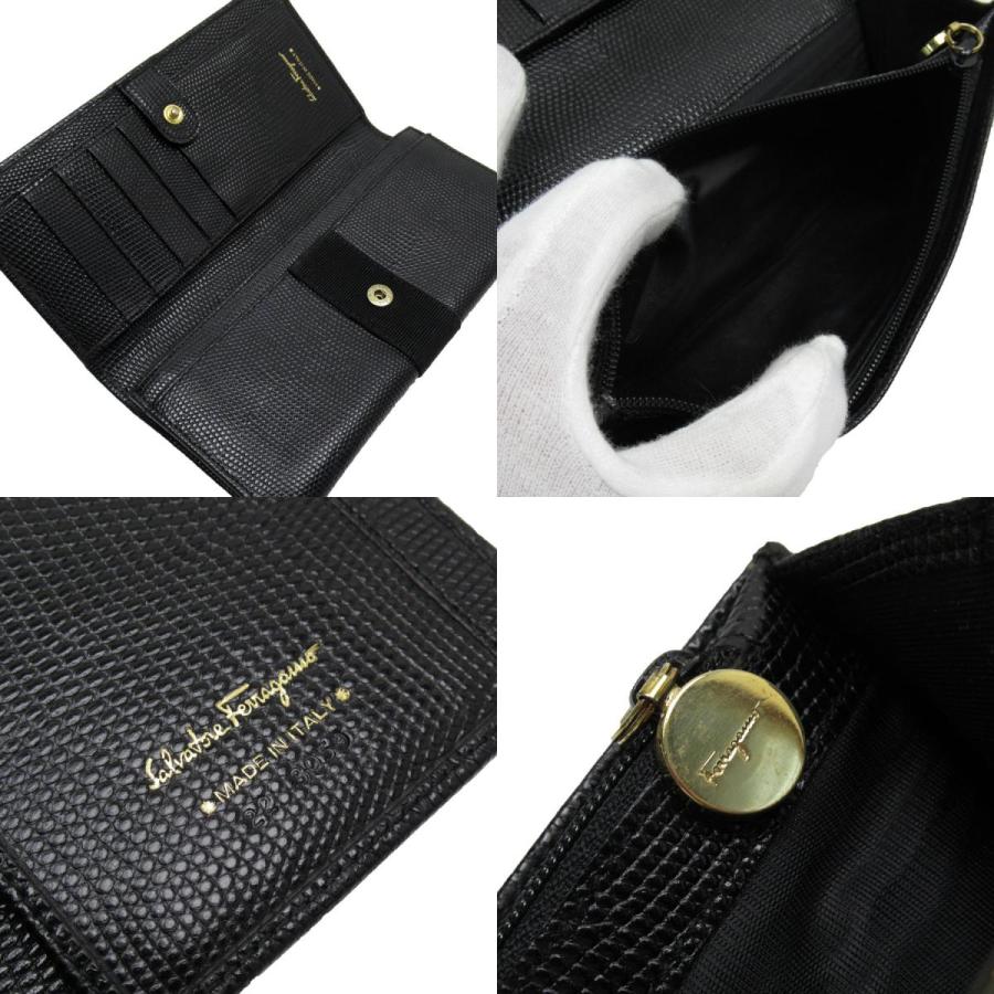 サルヴァトーレフェラガモ Salvatore Ferragamo 二つ折り長財布