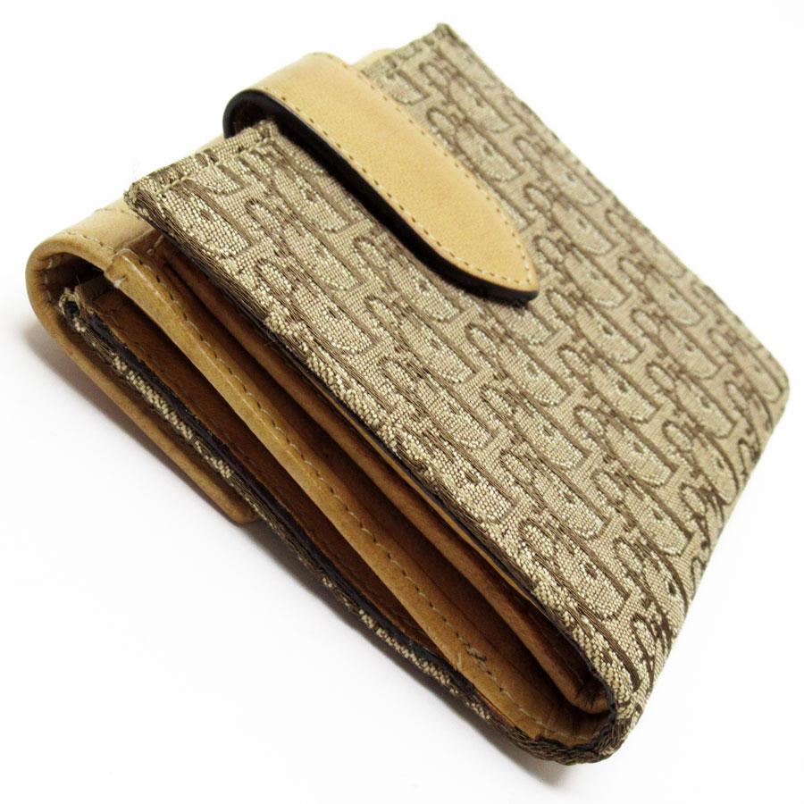 クリスチャンディオール Christian Dior 二つ折り財布 レザー  