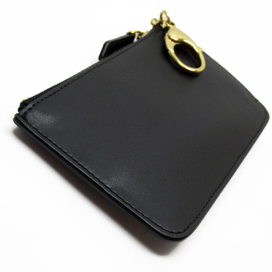 FENDI（フェンディ） コインケース バッグバグズ レザー ブラック