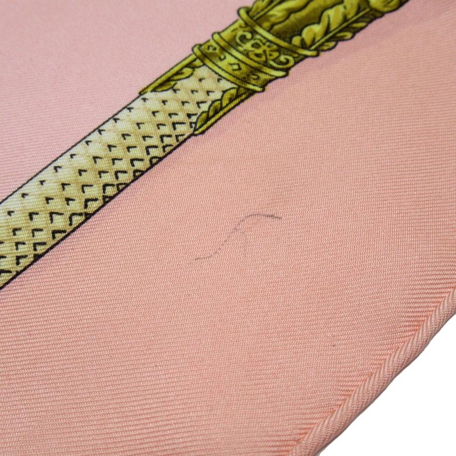 HERMES エルメス スカーフ カレ90 CANNES&POMMEAUX シルク