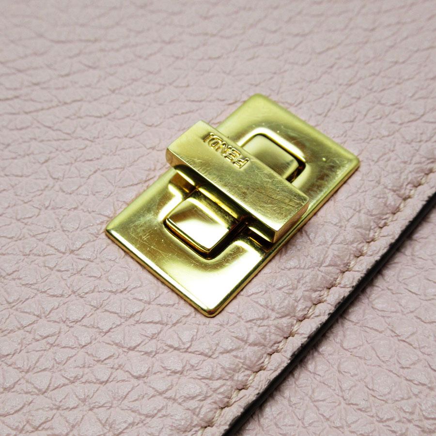 FENDI（フェンディ） 二つ折り財布 レザー ライトピンク : ブランド