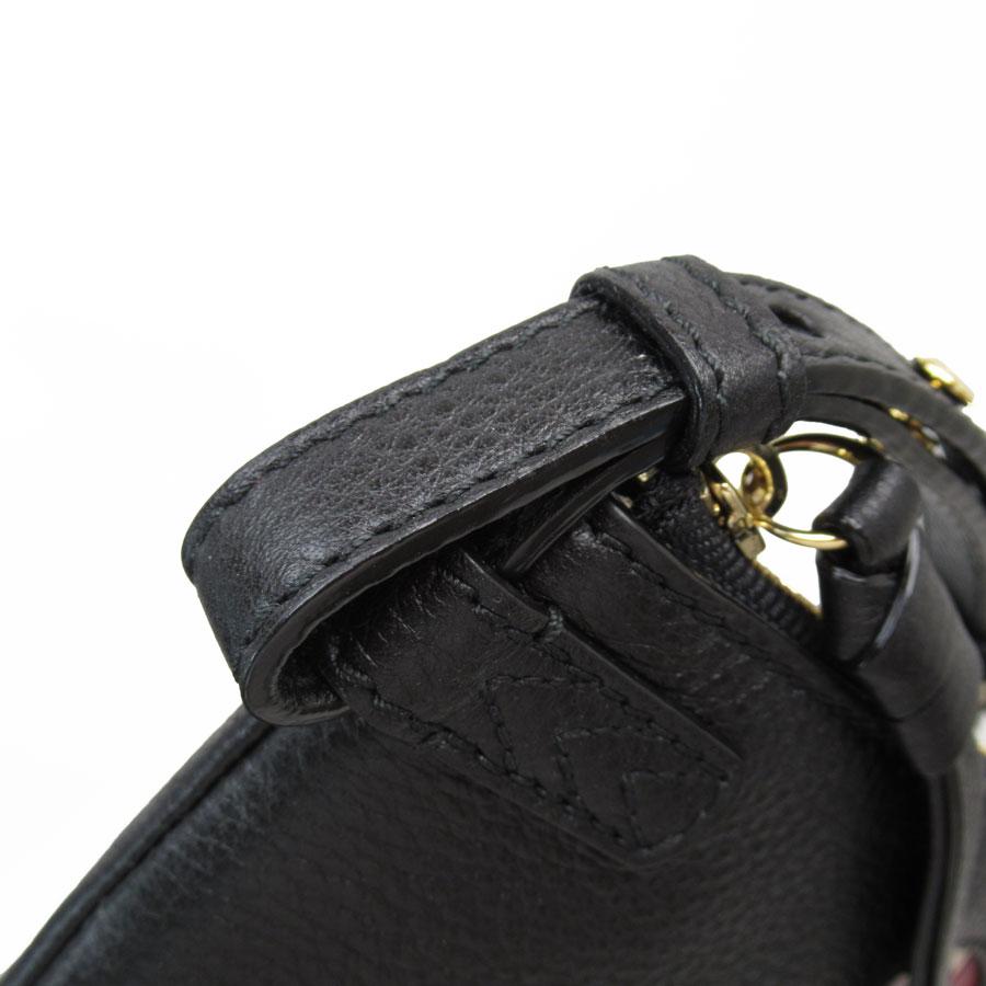Bally（バリー） ショルダーバッグ レザー ブラック×レッド×アイボリー