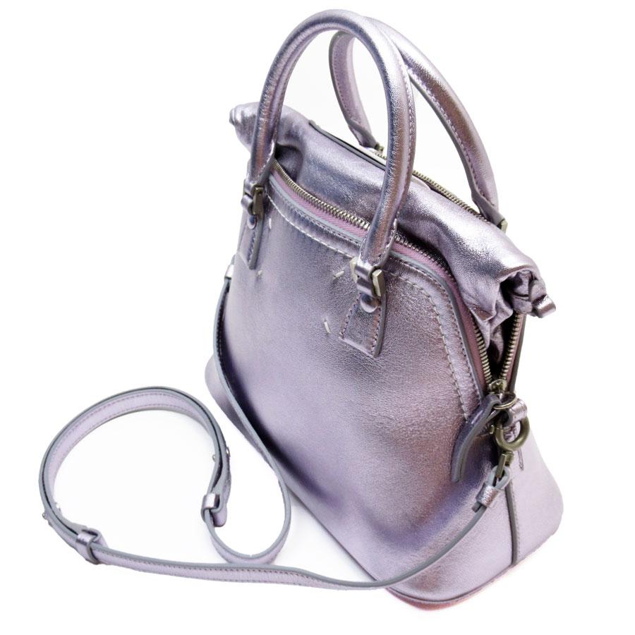 MaisonMargiela 5AC ショルダーバッグ　パープル　ミニ　レザー メゾンマルジェラ Maison Margiela ハンドバッグ ショルダーバッグ 5AC