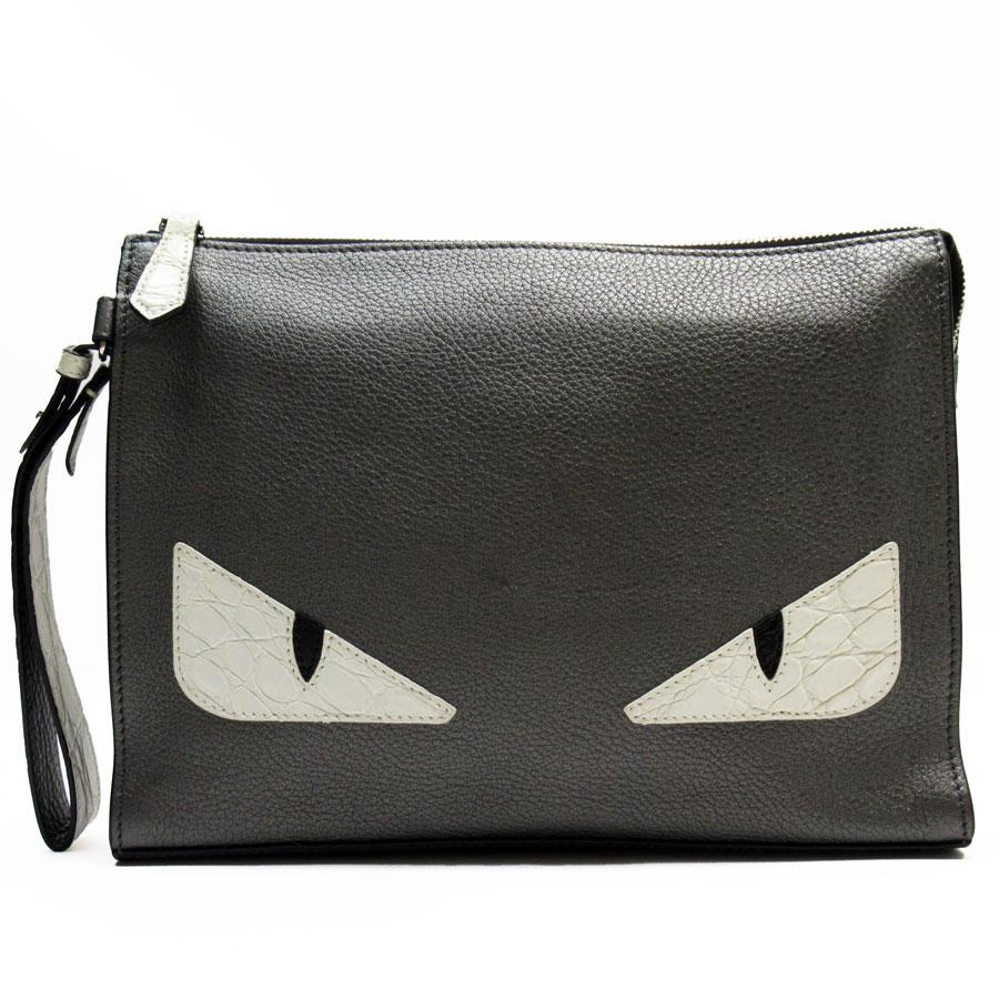 FENDI フェンディ クラッチバッグ モンスターフラットスリム