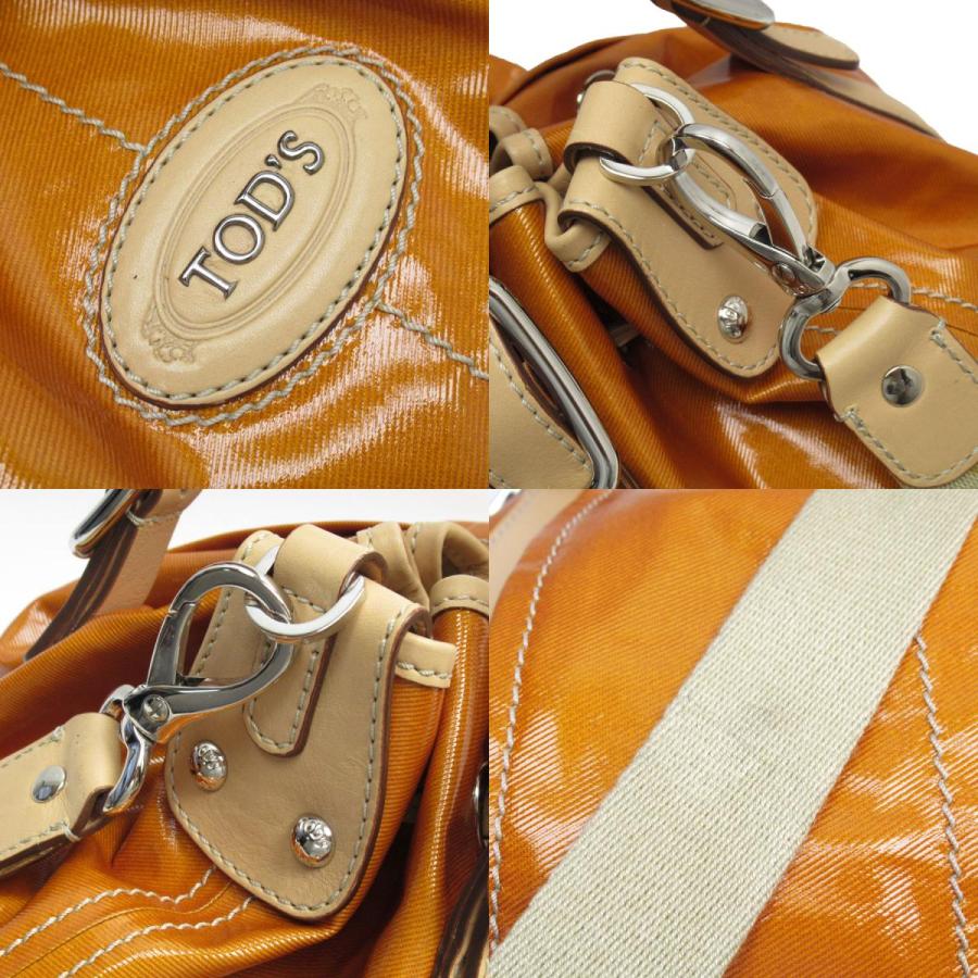 トッズ TOD'S ハンドバッグ ショルダーバッグ PVCコーティング
