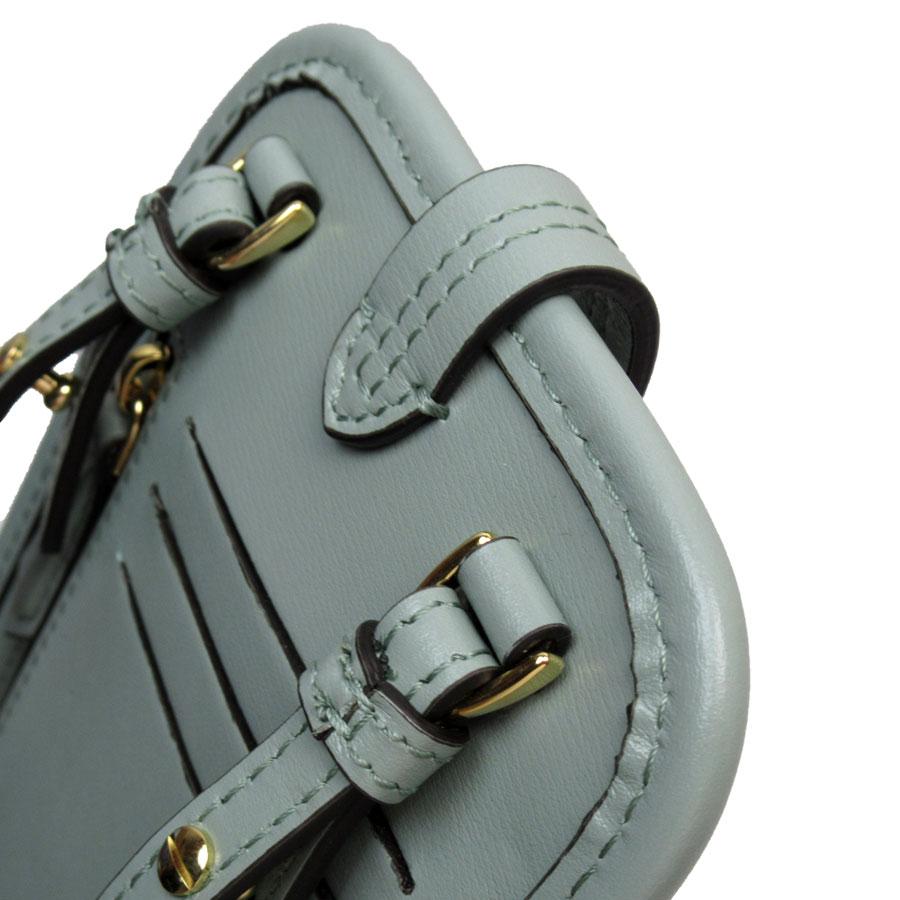 FENDI オーロック フォンホルダー ショルダーレザー×パイソン グレー FENDI（フェンディ） スマートフォンケース スマホホルダー フォン
