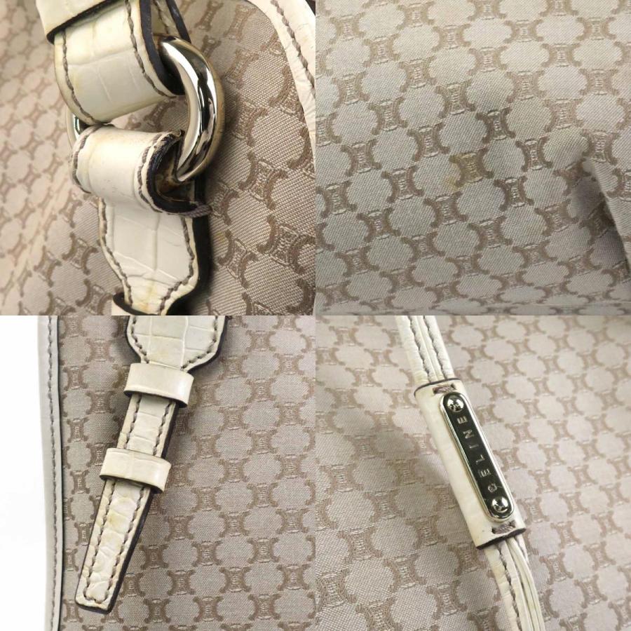 CELINE（セリーヌ） ハンドバッグ マカダム キャンバス/型押しレザー 