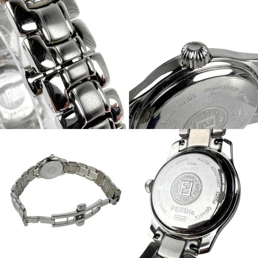 FENDI（フェンディ） 腕時計 ステンレススチール シルバー×オレンジ